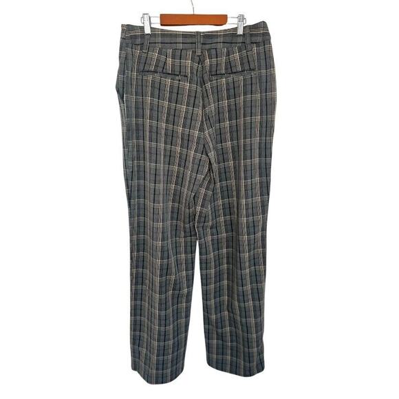Express x Negin Mirsalehi Plaid Trousers Pants Gray Size 10 Academia Straight - Picture 4 of 9